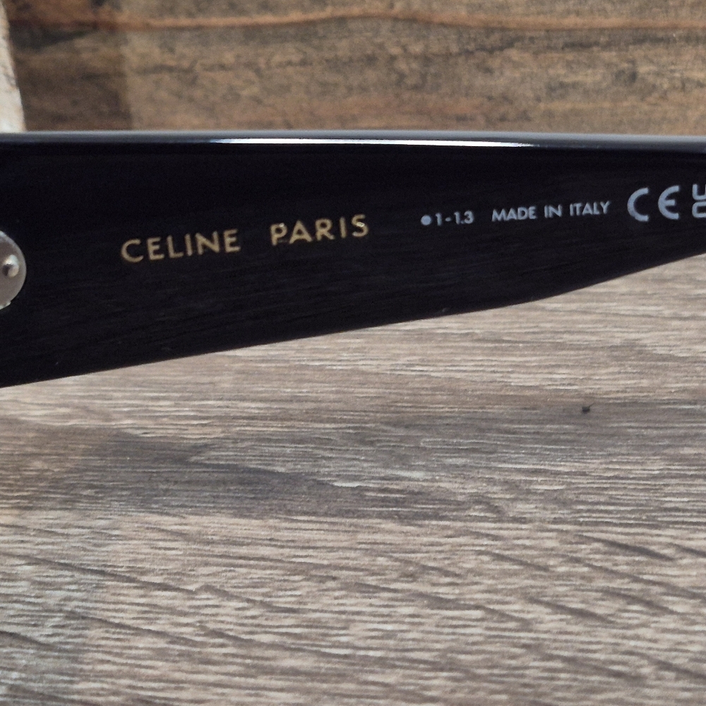 Celine Black Square Oversized Sunglasses - Picture 7 of 9